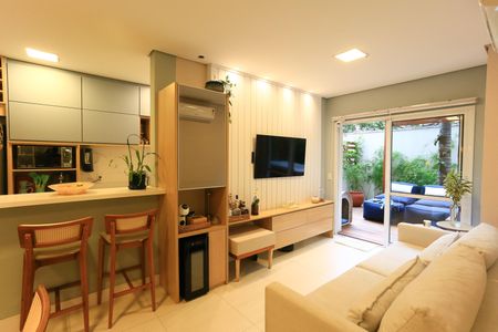 sala  de apartamento à venda com 2 quartos, 127m² em Jardim Leonor, São Paulo