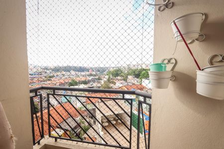 Varanda da Sala de apartamento à venda com 2 quartos, 56m² em Jardim Taboao, São Paulo