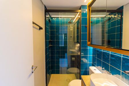 Studio para alugar com 27m², 1 quarto e 1 vaga Studio para alugar com 27m², 1 quarto e 1 vagaBanheiro