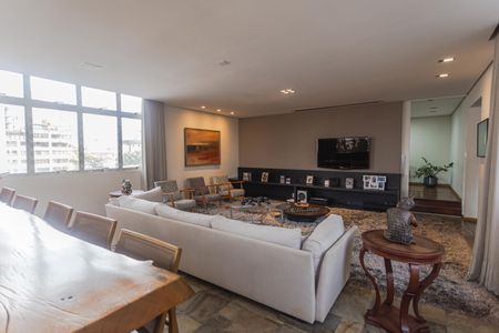 Sala 1 de apartamento à venda com 4 quartos, 301m² em Serra, Belo Horizonte