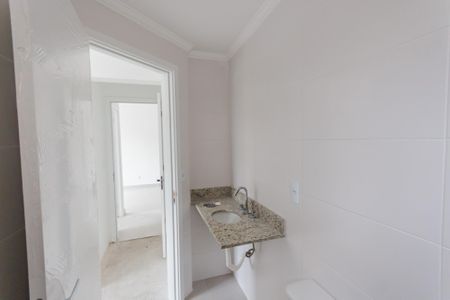Banheiro da Suíte de apartamento à venda com 2 quartos, 56m² em Parque das Nações, Santo André