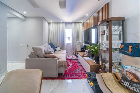 Sala de apartamento à venda com 2 quartos, 55m² em Vila Lutécia, Santo André