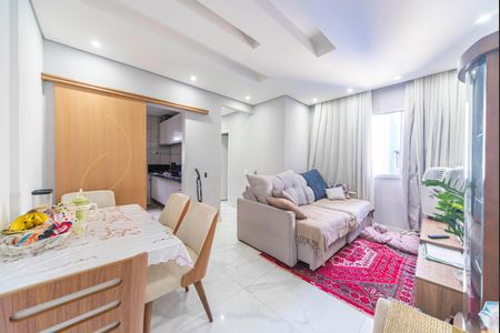 Sala de apartamento à venda com 2 quartos, 55m² em Vila Lutécia, Santo André