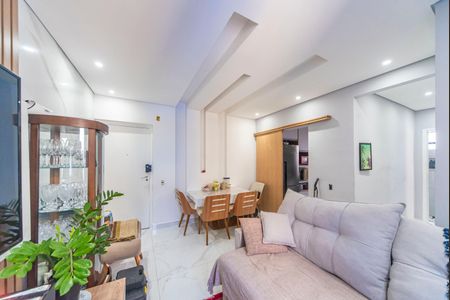 Sala de apartamento à venda com 2 quartos, 55m² em Vila Lutécia, Santo André