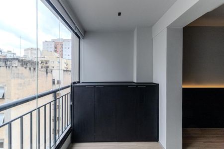 Studio para alugar com 33m², 1 quarto e sem vagaVaranda