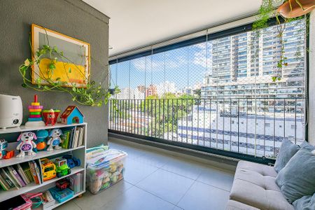 Sala/Cozinha - Varanda de apartamento à venda com 2 quartos, 70m² em Pinheiros, São Paulo