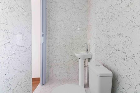 Studio para alugar com 25m², 1 quarto e sem vaga Studio para alugar com 25m², 1 quarto e sem vagaBanheiro Social