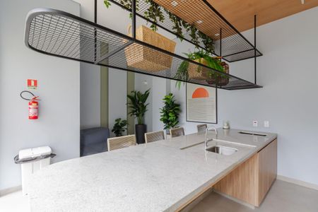 Studio para alugar com 30m², 1 quarto e sem vaga Studio para alugar com 30m², 1 quarto e sem vagaÁrea comum - Churrasqueira