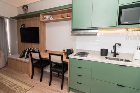 Studio à venda com 25m², 1 quarto e sem vagaCozinha