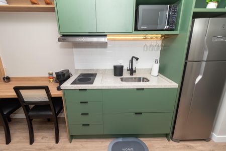 Studio à venda com 25m², 1 quarto e sem vagaCozinha