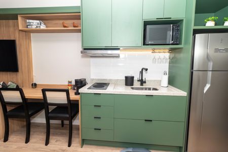 Studio à venda com 25m², 1 quarto e sem vagaCozinha