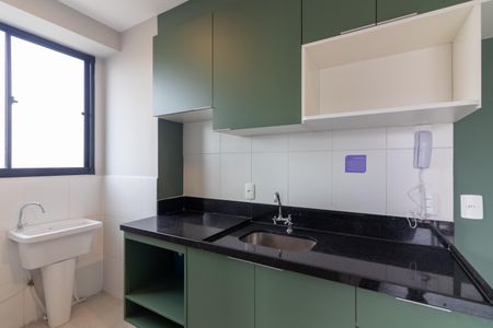 Apartamento para alugar com 36m², 2 quartos e sem vaga Apartamento para alugar com 36m², 2 quartos e sem vagaCozinha e Área de Serviço