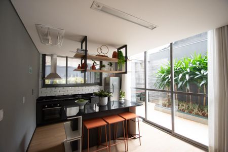 Studio à venda com 34m², 1 quarto e sem vagaSalão de Festas