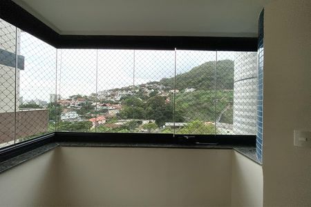 Varanda da Sala de apartamento à venda com 3 quartos, 105m² em Comiteco, Belo Horizonte