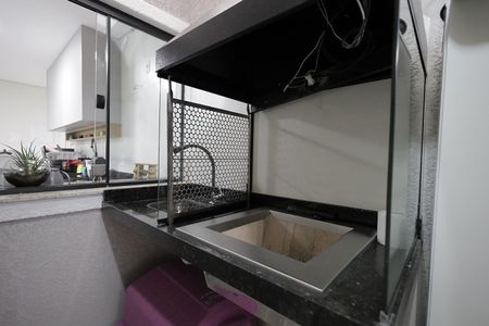 Churrasqueira / Quintal de apartamento para alugar com 3 quartos, 80m² em Utinga, Santo André