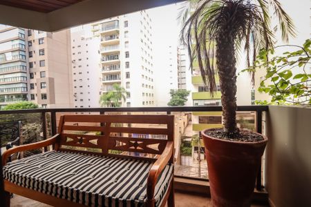 Varanda da Sala de apartamento para alugar com 3 quartos, 205m² em Jardim Paulista, São Paulo