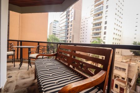 Varanda da Sala de apartamento para alugar com 3 quartos, 205m² em Jardim Paulista, São Paulo