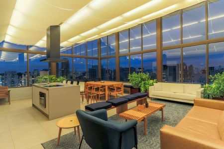 Studio à venda com 35m², 1 quarto e sem vaga Studio à venda com 35m², 1 quarto e sem vagaÁrea comum - Salão de festas