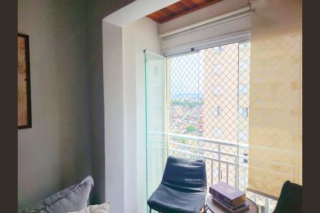 Varanda da Sala de apartamento à venda com 3 quartos, 63m² em Ponte Grande, Guarulhos