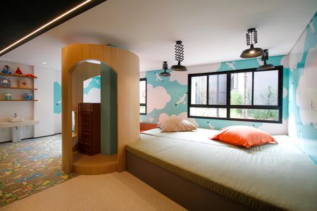 Studio à venda com 25m², 1 quarto e sem vaga Studio à venda com 25m², 1 quarto e sem vagaÁrea Comum - Brinquedoteca