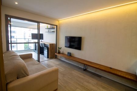 Sala de apartamento à venda com 2 quartos, 69m² em Campo Belo, São Paulo