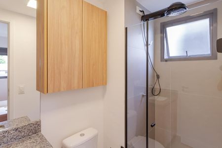 Studio para alugar com 26m², 1 quarto e sem vaga Studio para alugar com 26m², 1 quarto e sem vagaBanheiro da Suíte