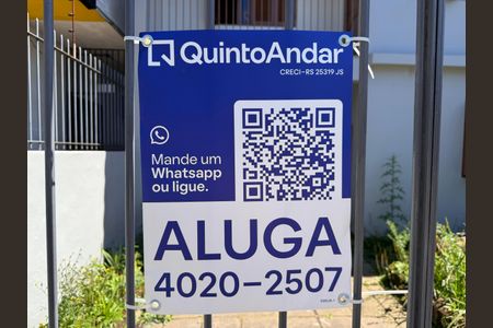 Casa para alugar com 90m², 2 quartos e 1 vagaPlaca fachada