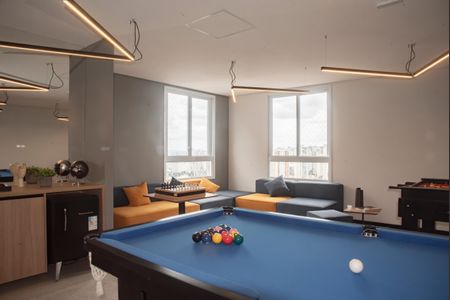 Studio para alugar com 34m², 1 quarto e sem vaga Studio para alugar com 34m², 1 quarto e sem vagaÁrea comum - Salão de jogos
