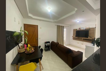 Sala de apartamento à venda com 2 quartos, 59m² em Vila Guiomar, Santo André