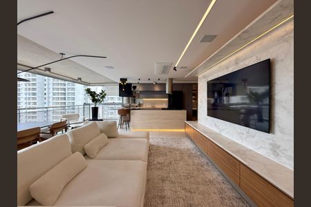 Sala de apartamento à venda com 3 quartos, 167m² em Jardim das Acacias, São Paulo