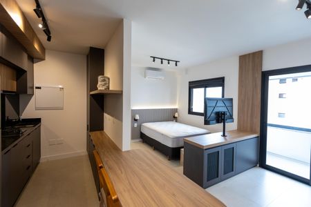 Cozinha/Quarto/Sala de kitnet/studio para alugar com 1 quarto, 43m² em Centro, Campinas