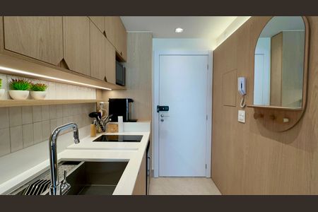 Studio para alugar com 33m², 1 quarto e sem vaga Studio para alugar com 33m², 1 quarto e sem vagaCozinha