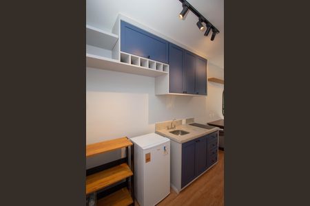 Studio para alugar com 27m², 1 quarto e sem vagaCozinha - Armários