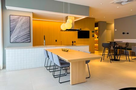 Studio para alugar com 27m², 1 quarto e sem vagaÁrea comum - Salão de festas