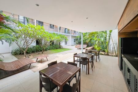 Studio para alugar com 26m², 1 quarto e sem vagaChurrasqueira