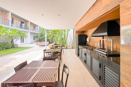 Studio para alugar com 26m², 1 quarto e sem vagaChurrasqueira