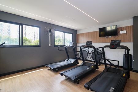 Apartamento à venda com 37m², 2 quartos e 1 vaga Apartamento à venda com 37m², 2 quartos e 1 vagaÁrea comum - Academia