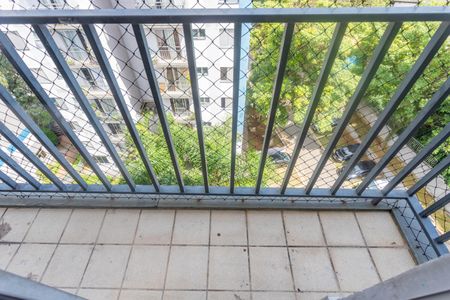 Varanda da sala  de apartamento à venda com 2 quartos, 48m² em Vila Santa Luzia, Diadema