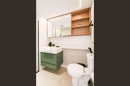 Studio para alugar com 34m², 1 quarto e sem vaga Studio para alugar com 34m², 1 quarto e sem vagaBanheiro Social