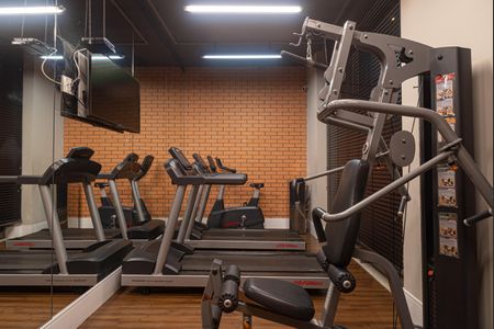 Studio para alugar com 42m², 1 quarto e sem vaga Studio para alugar com 42m², 1 quarto e sem vagaÁrea comum - Academia