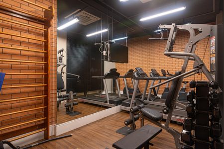 Studio para alugar com 42m², 1 quarto e sem vaga Studio para alugar com 42m², 1 quarto e sem vagaÁrea comum - Academia