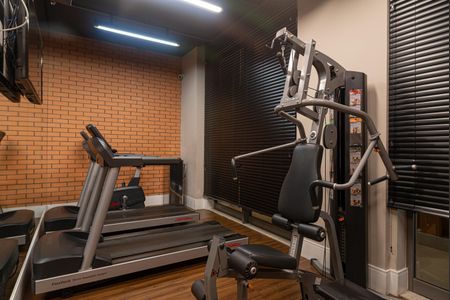 Studio para alugar com 42m², 1 quarto e sem vaga Studio para alugar com 42m², 1 quarto e sem vagaÁrea comum - Academia