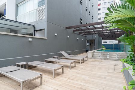 Studio para alugar com 42m², 1 quarto e sem vaga Studio para alugar com 42m², 1 quarto e sem vagaÁrea comum - Área da Piscina