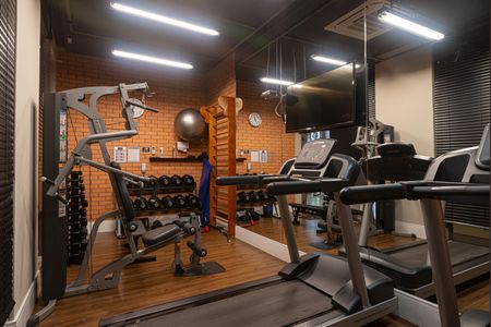 Studio para alugar com 42m², 1 quarto e sem vaga Studio para alugar com 42m², 1 quarto e sem vagaÁrea comum - Academia