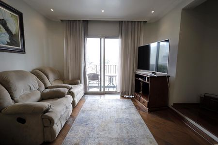 Sala de apartamento à venda com 3 quartos, 140m² em Vila Valparaíso, Santo André