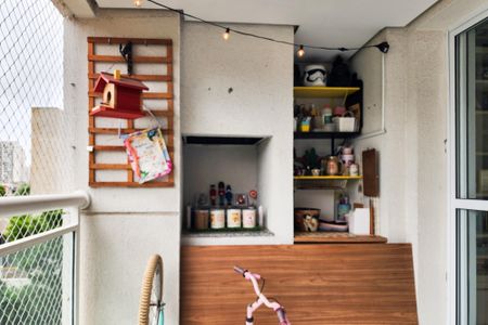 Varanda Gourmet  de apartamento à venda com 3 quartos, 130m² em Baeta Neves, São Bernardo do Campo