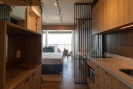 Studio para alugar com 28m², 1 quarto e sem vaga Studio para alugar com 28m², 1 quarto e sem vagaCozinha