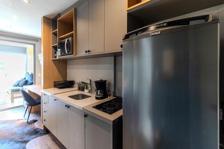 Studio para alugar com 30m², 1 quarto e sem vaga Studio para alugar com 30m², 1 quarto e sem vagaCozinha