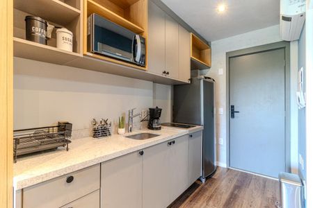 Studio para alugar com 30m², 1 quarto e sem vaga Studio para alugar com 30m², 1 quarto e sem vagaCozinha