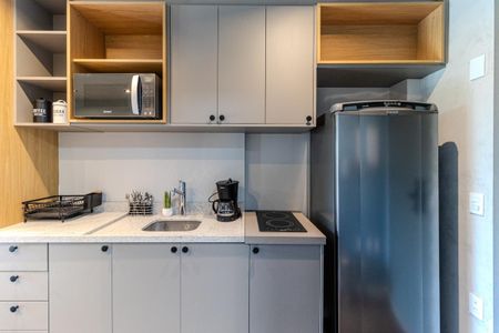 Studio para alugar com 30m², 1 quarto e sem vaga Studio para alugar com 30m², 1 quarto e sem vagaCozinha